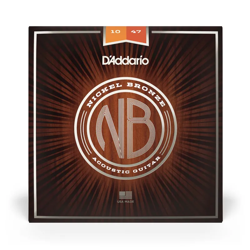 D'Addario NB1047 Nickel Bronze Extra Light Acoustic Guitar Strings (10-47) Instant Buy