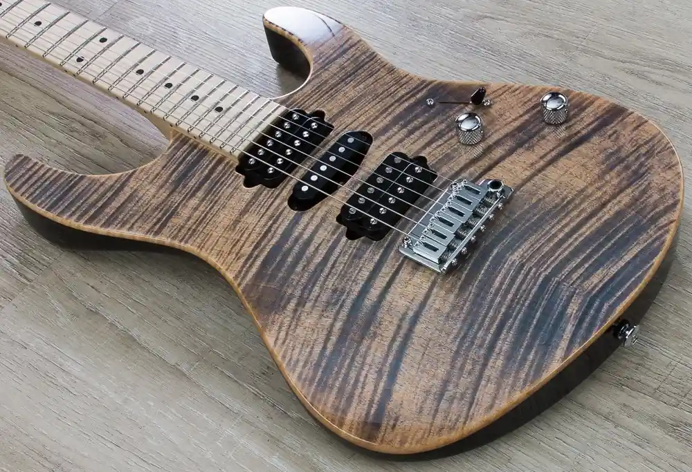 Direct From Factory Suhr Modern Pro Electric Guitar, Maple Fingerboard, Gotoh 510 Bridge - Transparent Blue Denim/Slate
