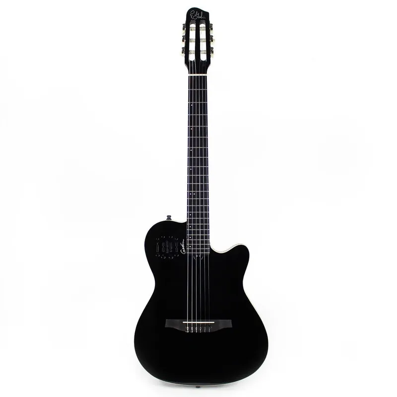 Godin 041046 Multiac Nylon Encore GT SF Acoustic-Electric Guitar with TRIC Case - Black (B-Stock) Buy Online