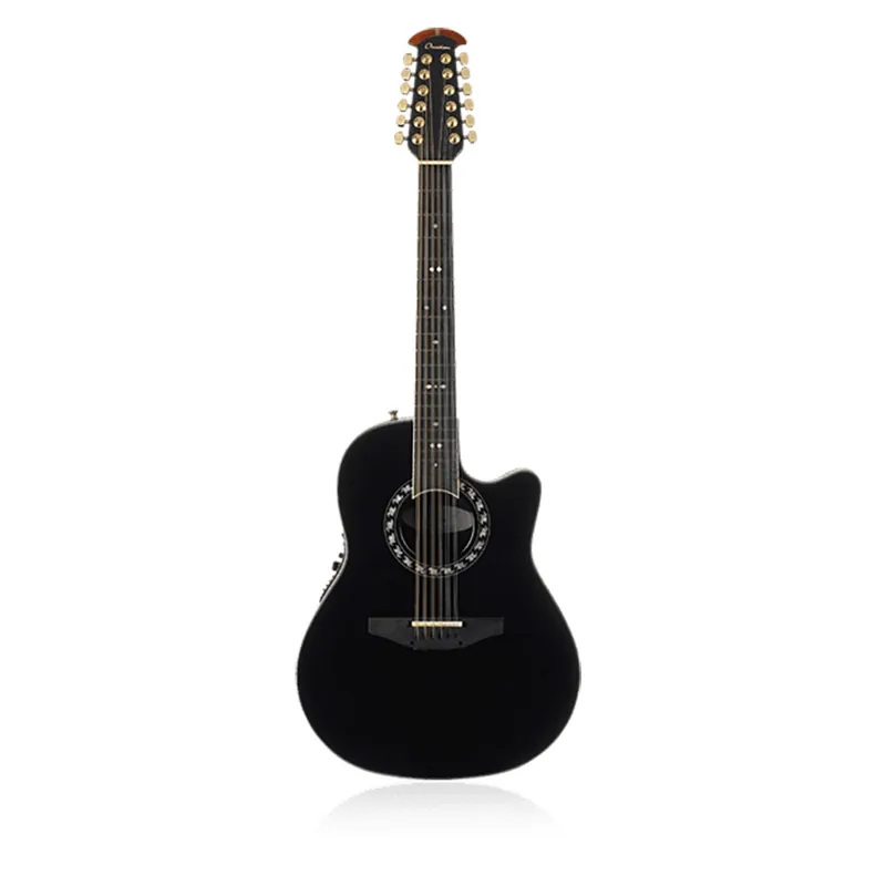 Time-Limited Ovation 2751AX-5 Standard Balladeer 12-String Deep Contour Acoustic-Electric Guitar - Black