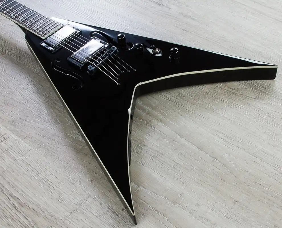 Holiday Sale Dean STRADIVMNT CBK V Dave Mustaine StradiVMNT Electric Guitar with Case - Classic Black