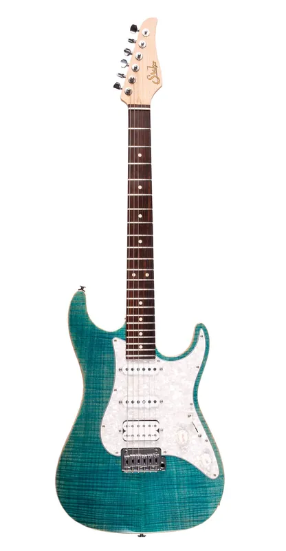 Suhr Standard Pro Electric Guitar with Indian Rosewood Fingerboard - Bahama Blue Direct From Manufacturer