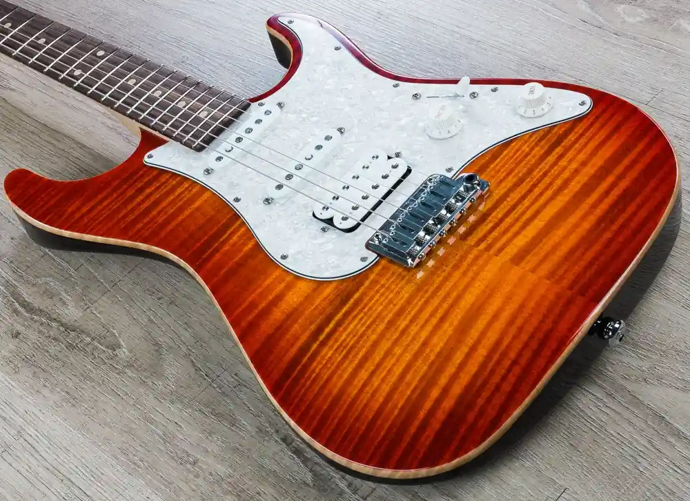 Suhr Standard Pro Electric Guitar, Indian Rosewood Fingerboard with Gig Bag - Fireburst Cheap