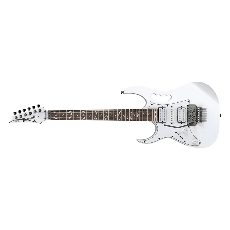 Reduced Price Ibanez Steve Vai Signature JEMJR Left-Handed Guitar, Jatoba Fretboard, White