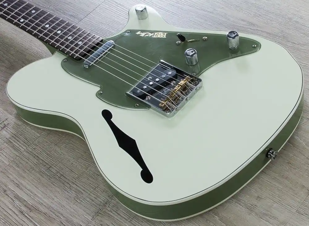 Fret King FKV25JJ Black Label Signature Series John Jorgenson Electric Guitar - Arcadia Green Secure Checkout