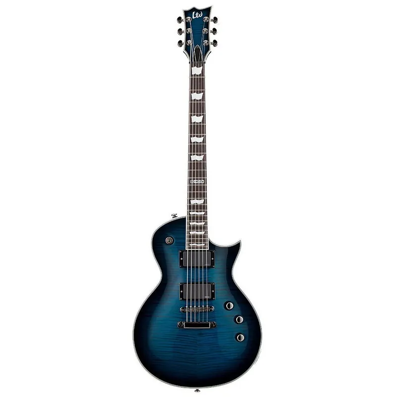 ESP LTD EC-401FM Flame Maple Top Electric Guitar - Black Aqua Sunburst Popular