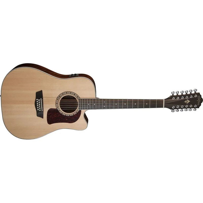 Washburn HD10SCE12 Dreadnought Cutaway 12-String Acoustic-Electric Guitar Flash Sale