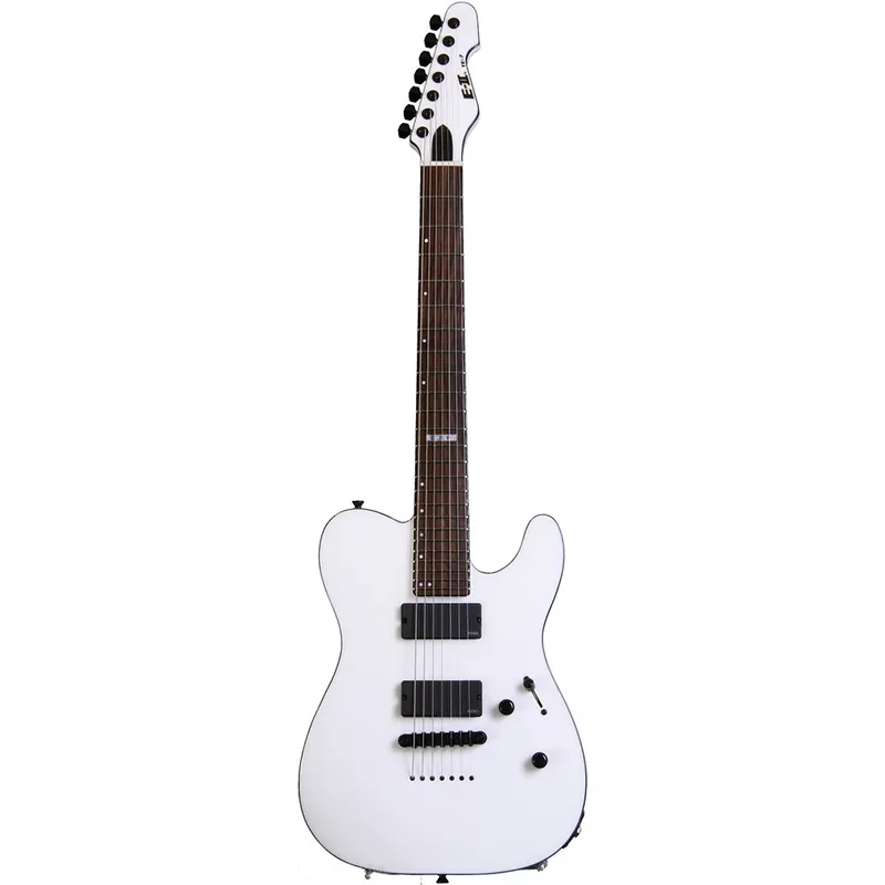 No Minimum Order ESP E-II TE-7 7-String Electric Guitar with Gig Bag - White