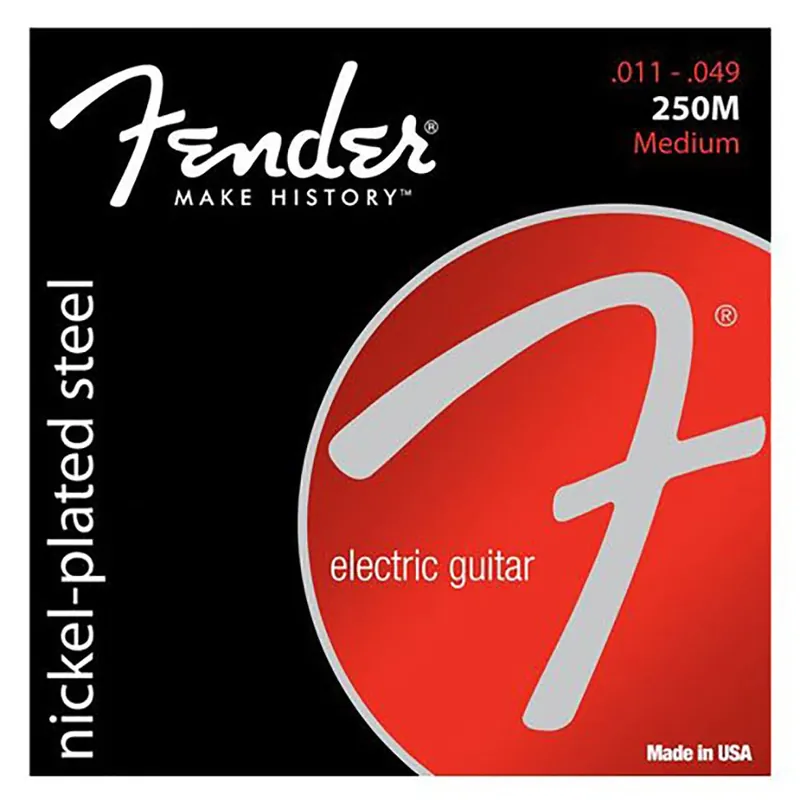 Direct From Factory Fender 250M Nickel-Plated Steel Medium Electric Guitar Strings (11-49)