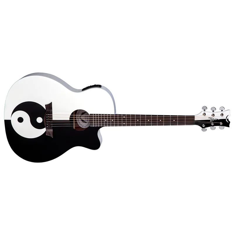 Affordable Dean MSP Michael Schenker Performer Acoustic-Electric Guitar - Yin Yang Graphic