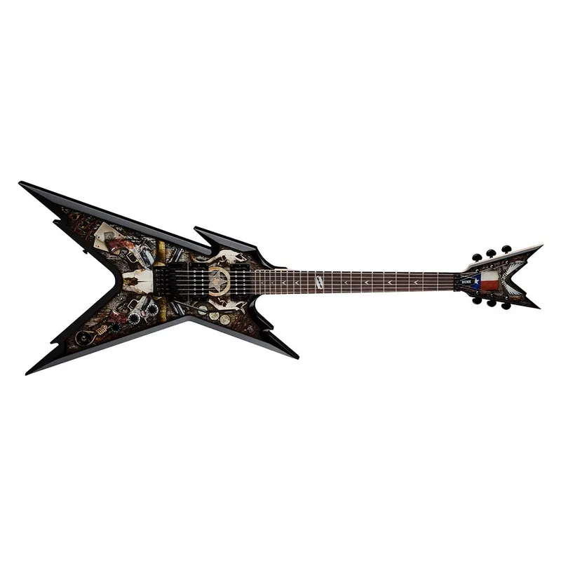 Dean Razorback Dimebag Floyd Electric Guitar with Case - Lone Star Graphic Genuine