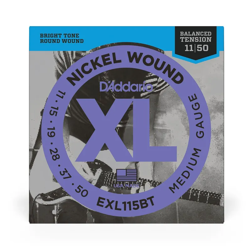 Time-Limited D'Addario EXL115BT Nickel Wound Balanced Tension Medium Electric Guitar Strings (11-50)
