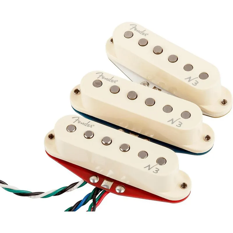 While Supplies Last Fender N3 Noiseless Strat Guitar Pickup Set of 3 in White