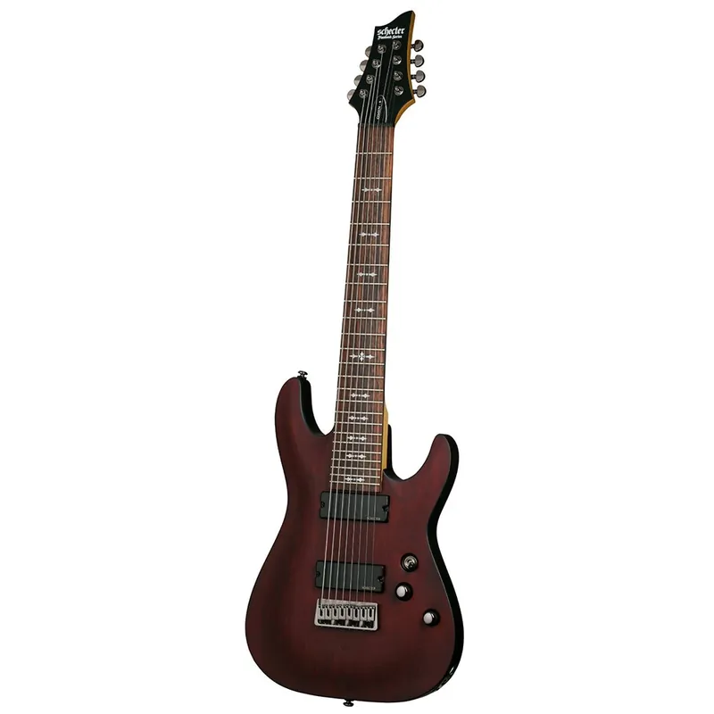Hot Picks Schecter Omen-8 8-String Electric Guitar - Walnut Satin