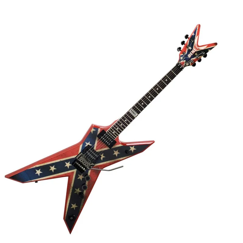 Exclusive Offer Dean Guitars DXR Dimebag Dixie Rebel Electric Guitar with Hard Case