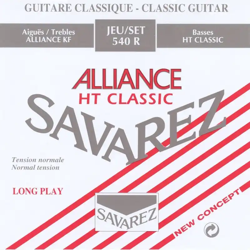 Hassle-Free Returns Savarez 540-R Red Card Alliance Standard Tension Classical Guitar Strings