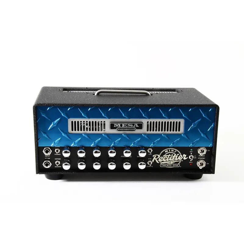 Instant Buy Mesa/Boogie Mini Rectifier Twenty-Five Guitar Amplifier Head, Blue Diamond Plate