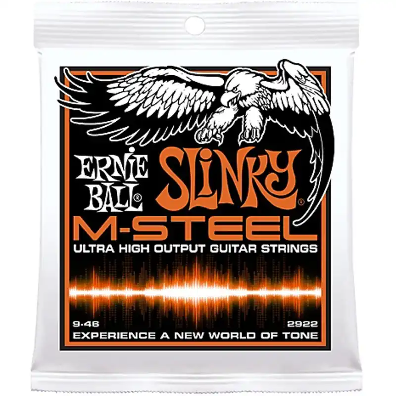Ernie Ball 2922 M-Steel Hybrid Slinky Electric Guitar Strings (9-46) Fast Shipping