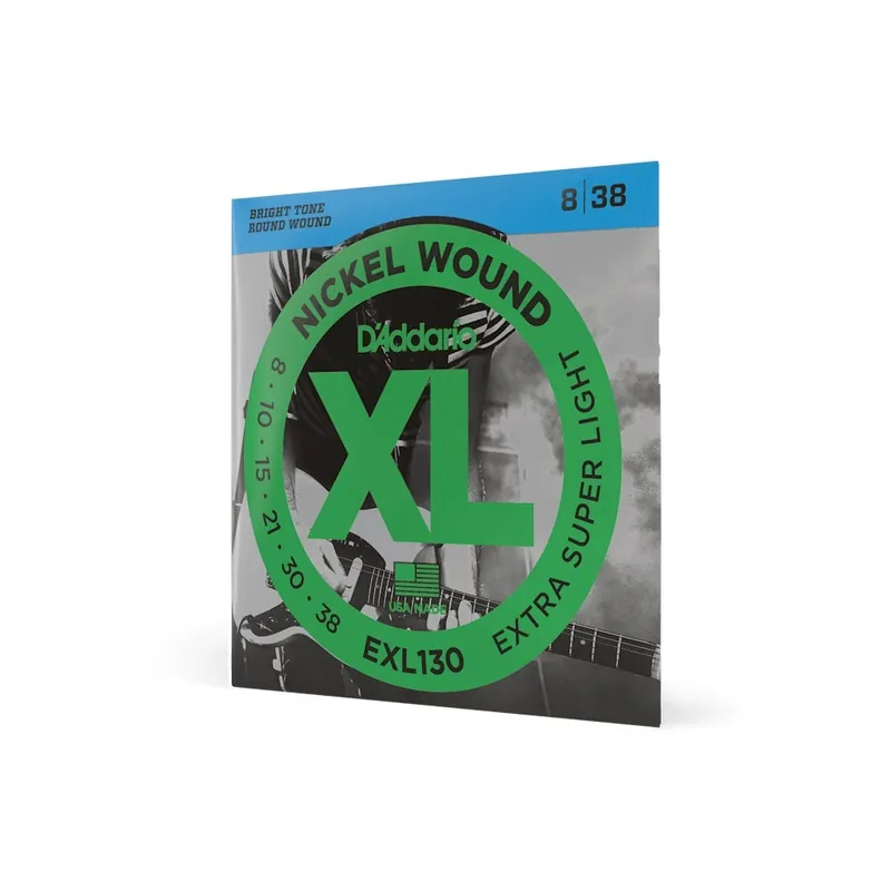 D'Addario EXL130 Nickel Wound Extra-Super Light Electric Guitar Strings (8-38) Flash Sale