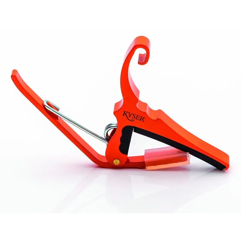 Kyser KG6O 6-String Quick-Change Capo for Acoustic Guitars - Orange Reduced Price