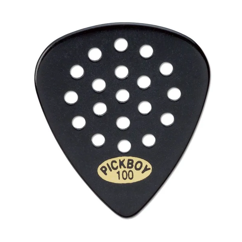 Pickboy Pos-a-Grip 1.00mm Cellulose Picks 10-Pack - Black Markdown