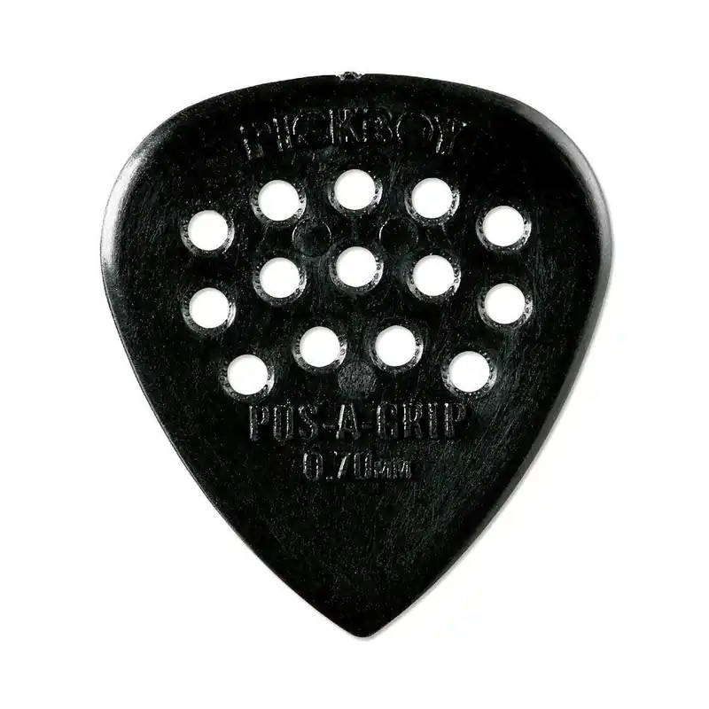 Pickboy Pos-a-Grip 0.70mm Carbon/Nylon Picks 10-Pack - Black Final Sale