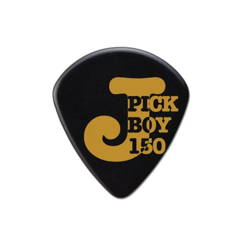 Pickboy PB134BP150 Jazz Guitar Picks, 1.50mm, Black Celluloid, 10-Pack While Supplies Last