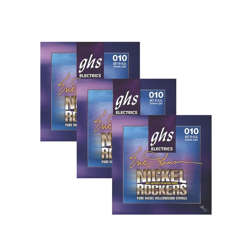 3-Pack GHS R+EJL Eric Johnson Signature Electric Guitar Strings (10-50) Bargain