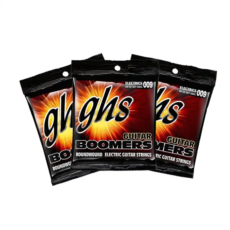 3-Pack GHS Electric Boomers GBXL Extra Light Guitar Strings (9-42) Wholesale