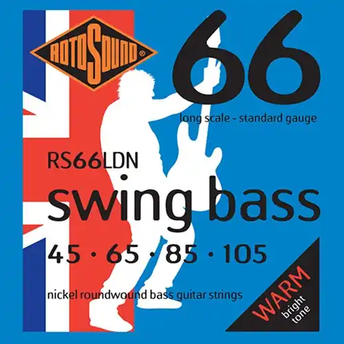Rotosound RS66LDN Nickel Swing Standard Bass Guitar String Set 45-105 Buy Direct