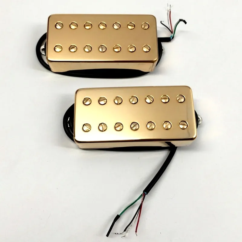 Bare Knuckle Juggernaut 7-String Calibrated Humbucker Set, 53mm, Gold Covers High Quality