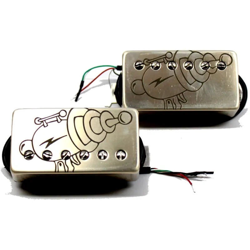 Bare Knuckle Rebel Yell Steve Stevens Signature 6-String Calibrated Humbucker Set, Raw Nickel Covers, Ray Gun Etch One Day Deal