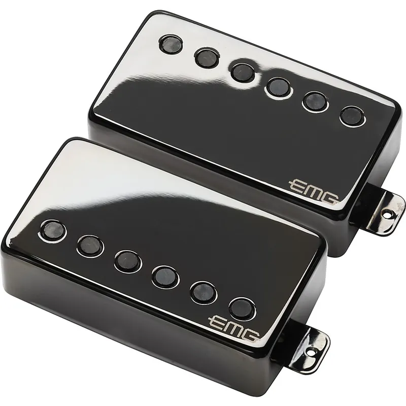 EMG Pickups JH James HetfieldHetSignature Active Pickup Set Black Chrome Direct From Factory