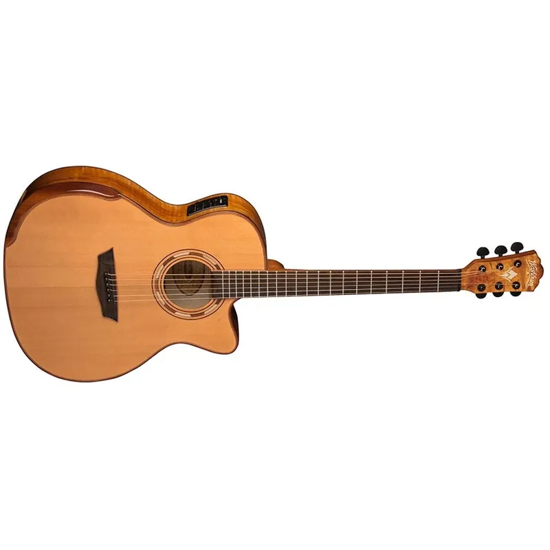 Washburn WCG66SCE Comfort Series Acoustic-Electric Guitar (Natural) Reduced Price