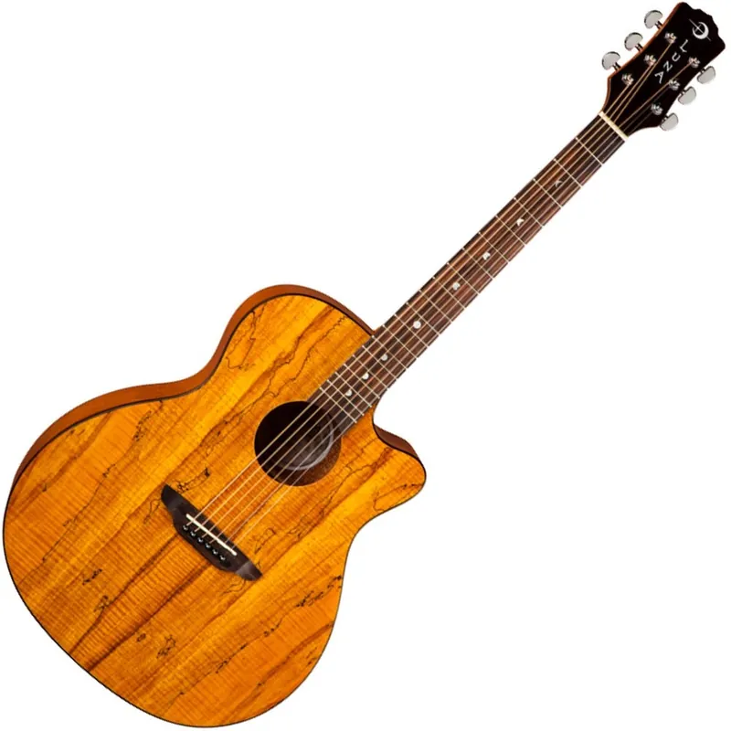 Luna Gypsy Series Spalt Laminate Topped Grand Concert Acoustic Guitar Place Order