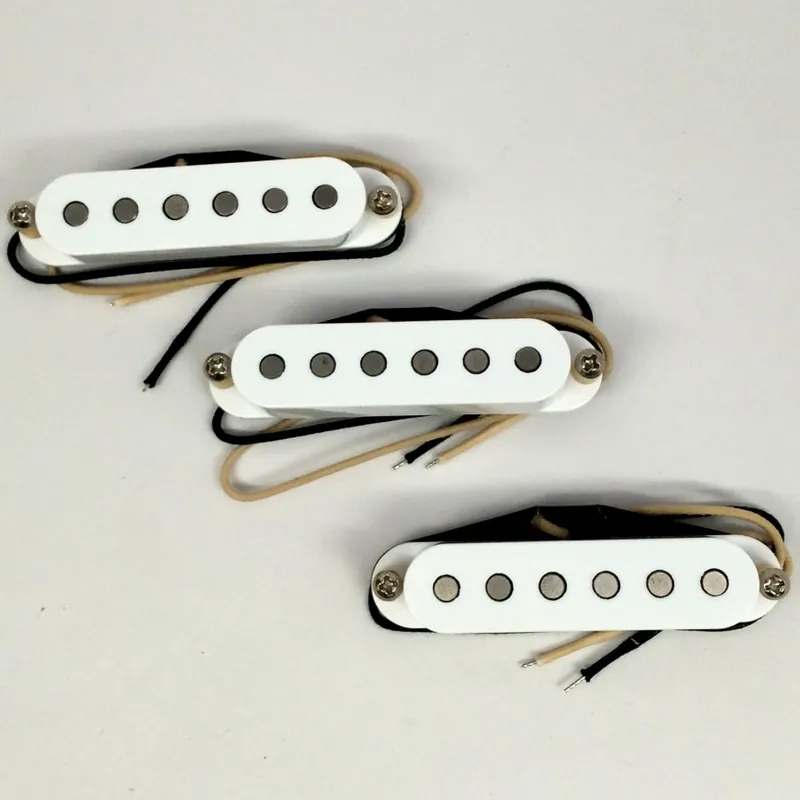 Next Day Delivery Bare Knuckle Apache Single Coil Replacement Pickup Set Alnico III White Coils