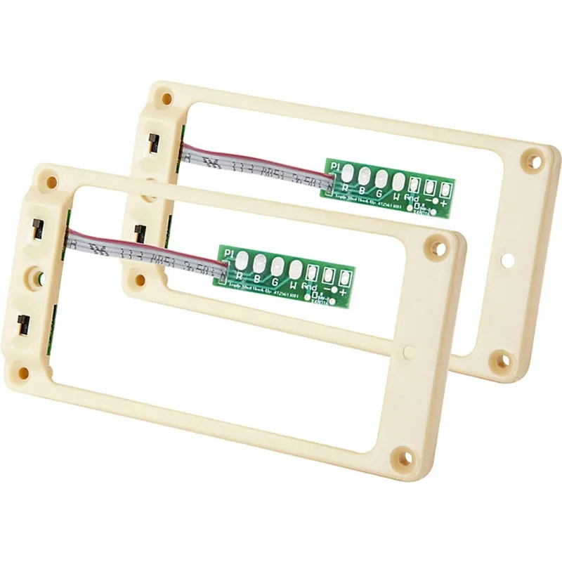 Fan Favorite Seymour Duncan TS-2s Triple Shot Archtop Switching Humbucker Mounting Ring Set (Cream) for Gibson® Les Paul® Guitars