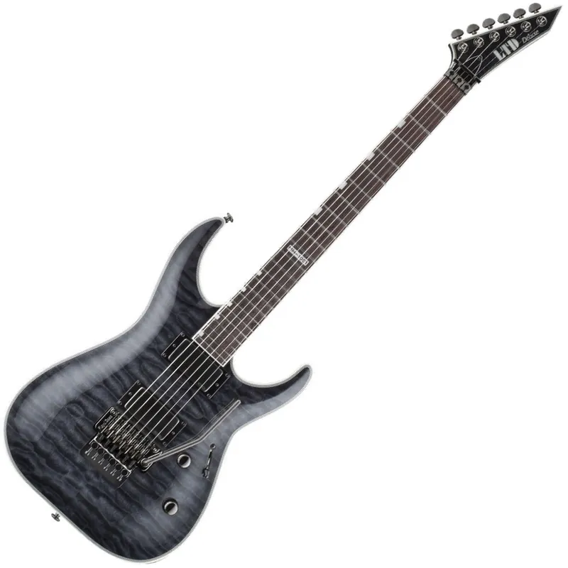 Grab Now ESP LTD MH-1001 MH Series Electric Guitar, Floyd Rose, EMG MetalWorks Pickups - See Thru Black Finish