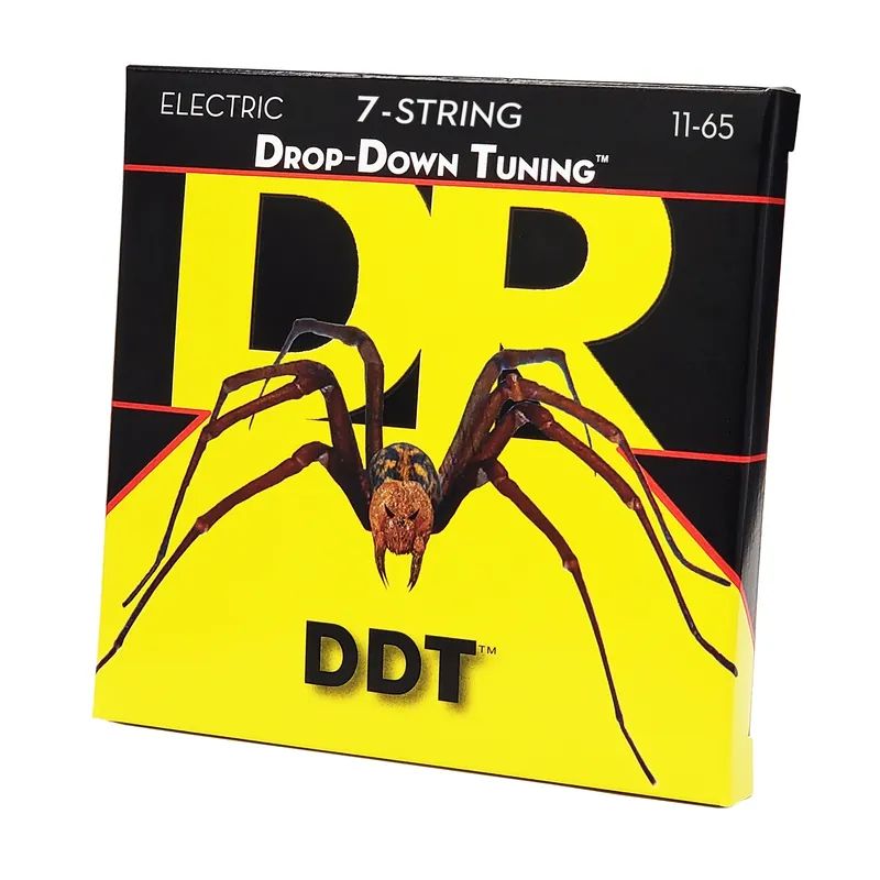 DR Strings DDT Drop Down Tuning Electric Guitar Strings: 7-String Heavy 11-65 Hassle-Free Returns
