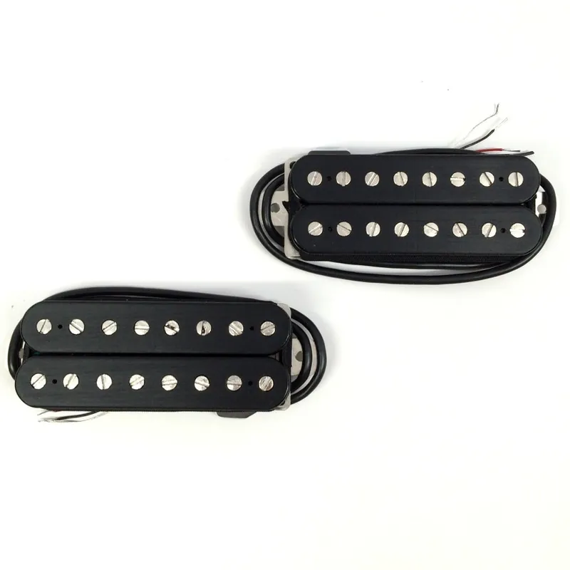 Bare Knuckle Juggernaut 8-String Calibrated Open Humbucker Set, Black Coils Direct From Manufacturer