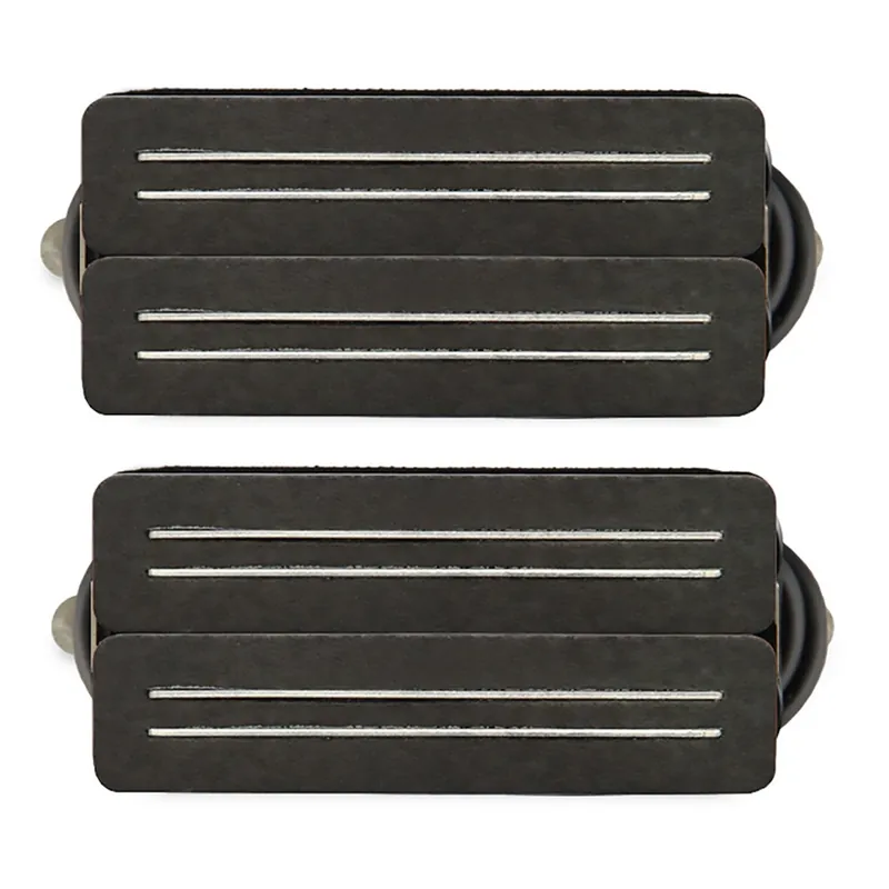 Bare Knuckle Black Hawk 7-String Guitar Pickup Set, Black Bobbins, Alnico V Today Only