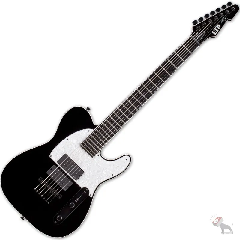 ESP LTD SCT-607B Stephen Carpenter Signature 7-String Electric Guitar - Black Finish New Arrival