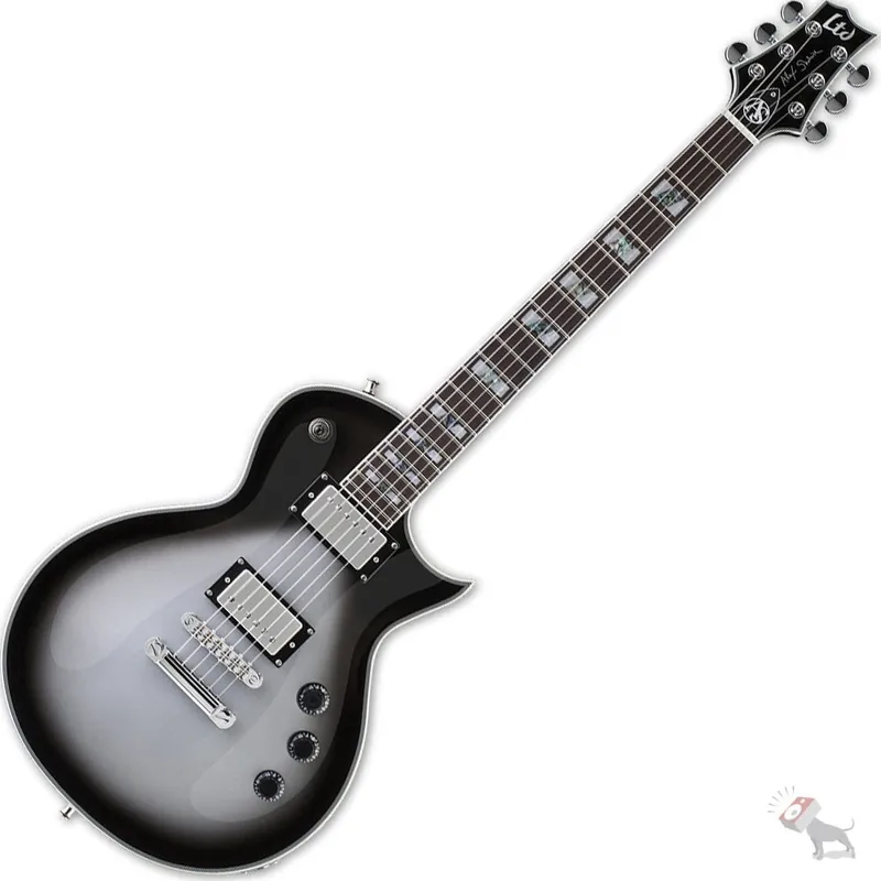 ESP LTD AS-1 Alex Skolnick Signature Electric Guitar - Silver Sunburst Finish Same Day Shipping