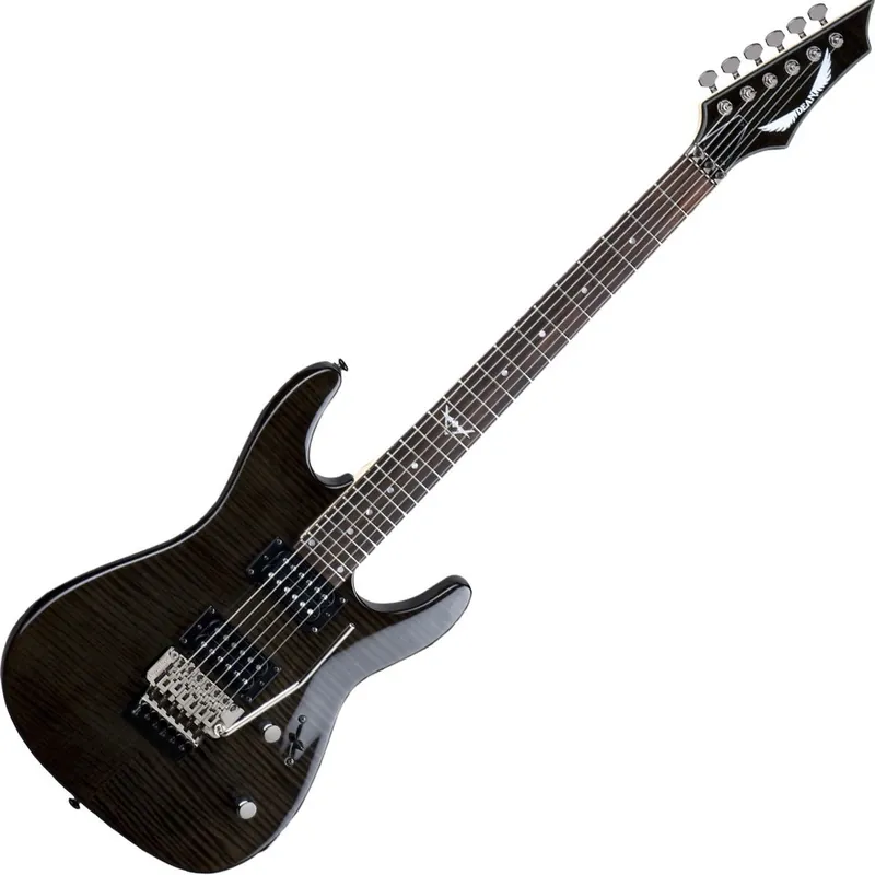 Limited Offer Dean C350F TBK Custom 350 Floyd Electric Guitar Floyd Rose Bridge Trans Black