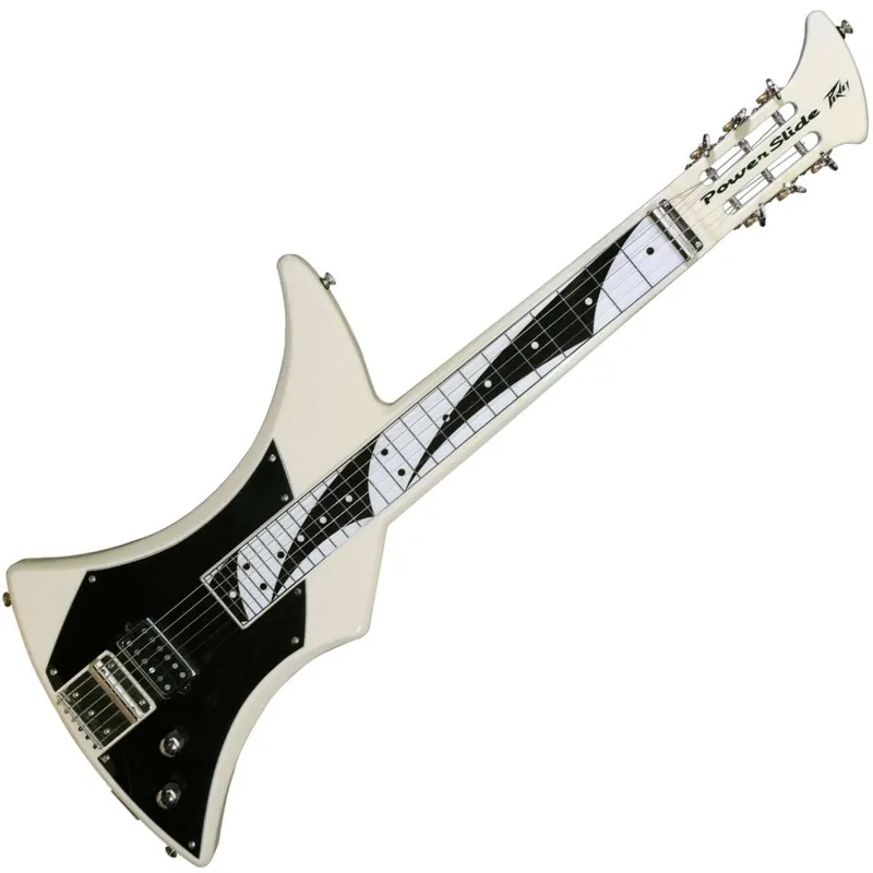 Direct From Factory Peavey Power Slide Electric Upright Lap Steel Guitar with Bag Strap & Slide Ivory Finish