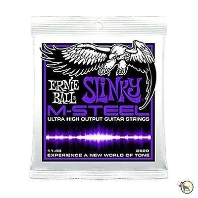 Ernie Ball 2920 M-Steel Power Slinky Electric Guitar Strings (11-48) Mega Sale
