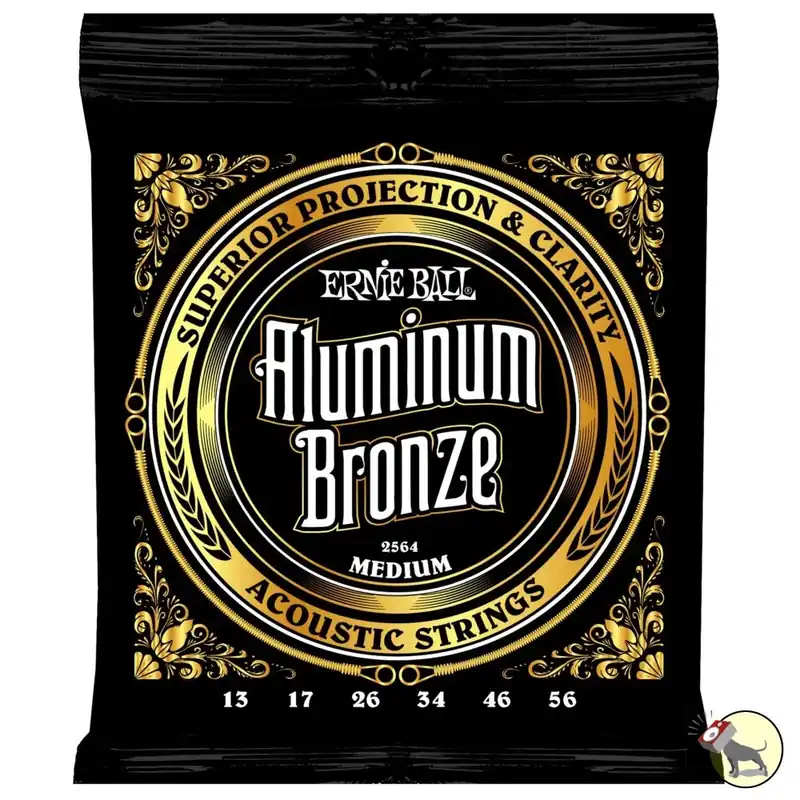 Ernie Ball 2564 Aluminum Bronze Acoustic Guitar Strings Medium 13-56 Shop Now