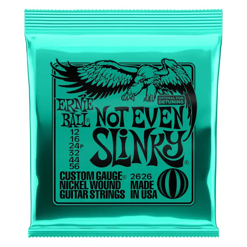 Ernie Ball 2626 Not Even Slinky Nickel Wound Electric Guitar Strings (12-56) Authentic