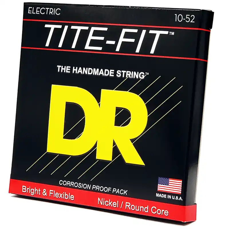 DR Strings Tite-Fit Nickel Plated Electric Guitar Strings: Medium To Heavy 10-52 Price Cut