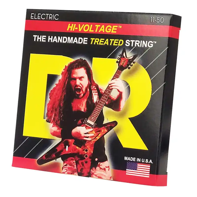 DR Strings Hi-Voltage Dimebag Darrell - Nickel Plated Electric Guitar Strings: Heavy 11-50 High Quality